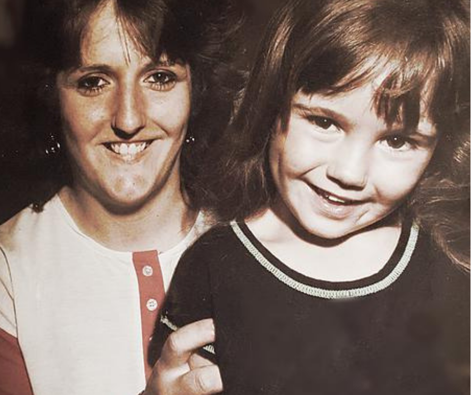 a picture of my mother and I when I was 5