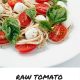 spaghetti tomato basil and mozzarella