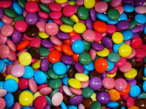 lots of different coloured smarties