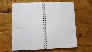 open pages of the blogger journal