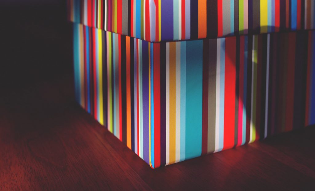 a multicoloured gift box