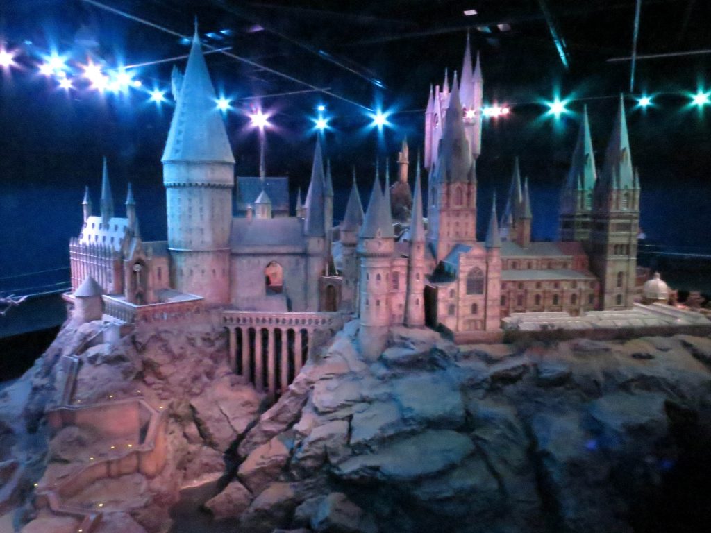 A to scale model of Hogwarts Castle