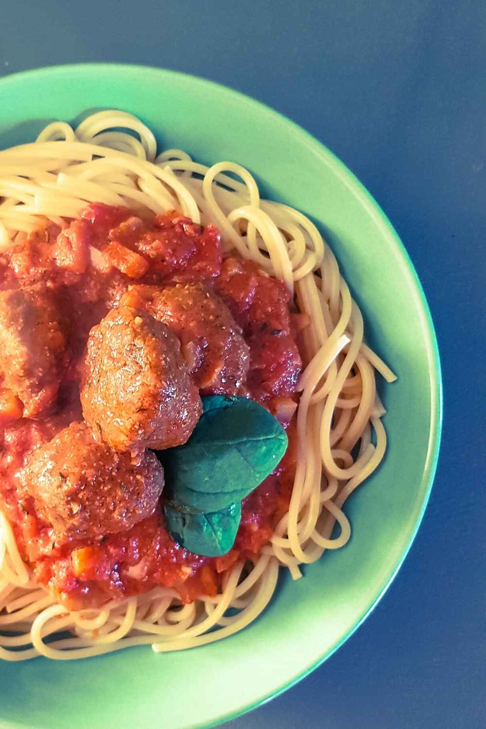 a bowl of spaghetti and meatballs recipe