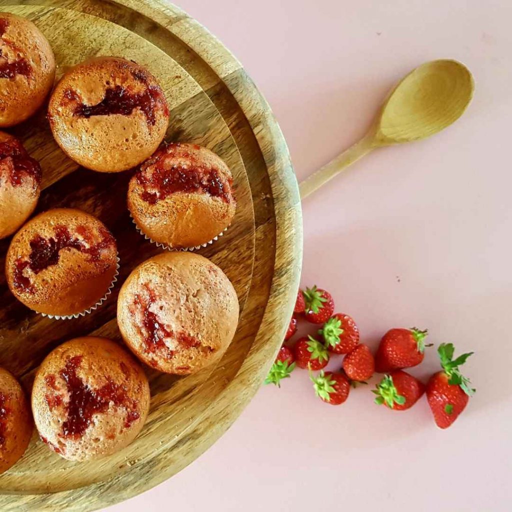 strawberry jam muffins recipe