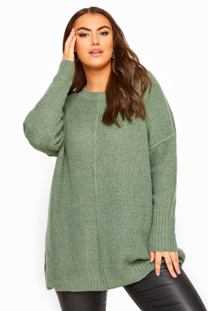 dressing for autumn - oversized sage green jumper
